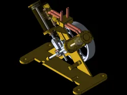 2 CYLINDER V-SHAPED ENGINE
