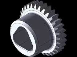3D Design of a Gear: Precision and Efficiency in Motion