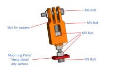 3D Printed GoPro or Osmo Action mount