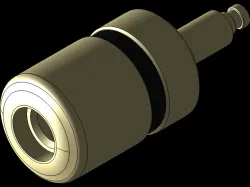4mm banana socket gold red black