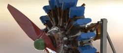 9 cylinder radial engine