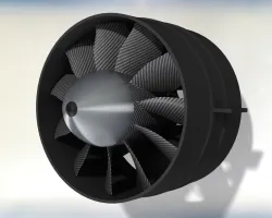 90mm 11 blades Carbon EDF