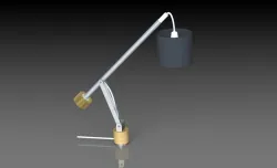 Adjustable counterweight lamp