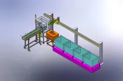 Auto measuring and auto gantry loader machine