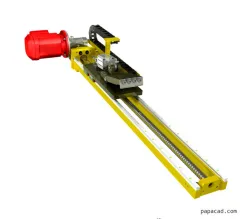 Ball screw engine - 3D design with CAD 2D drawings