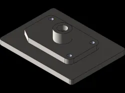 Bolted Hole Plate Fixture  (AISI 304)