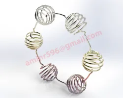 bracelet of wrapped wire