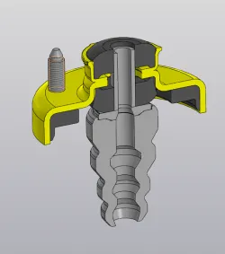 Civic 6 upper cap of front shock absorber.
