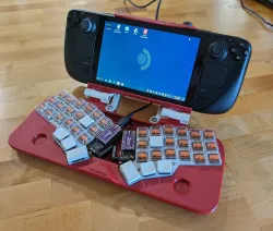 Crkbd Laptop Dock for Steam Deck