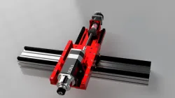 Custom CNC machine Gantry with 240mm Z-Axis stroke