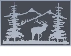 Elk Metal Art
