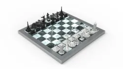 Europe vs. Rest of the World chess set