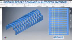 Fold & Refold Command in Autodesk Inventor || Autodesk inventor Sheet Metal || Inventor tutorials