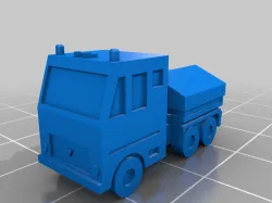 Funfair vehicle - tractor 2b with crane (z-scale)