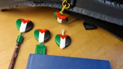 Heart shapped Palestinian flag