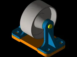 heavy duty  fixed caster wheel
