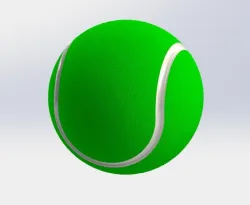 How to Design of Tennis Ball in Solidworks?