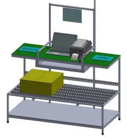 Input inspection table at the warehouse