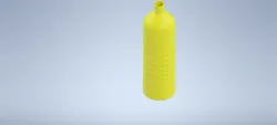 Middle empty bottle