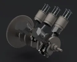 Motor V6 model