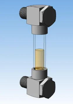 Optical oil level indicator