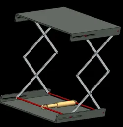Scissor Lift Design | Pneumatic/Hydraulic scissor lift mechanism in solidworks | mechanical projects