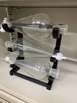 Separatory funnel rack