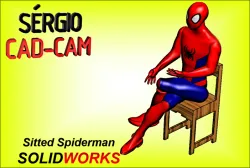 Sitted Spiderman Sérgio CAD CAM