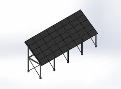 Solar Structure - 40 Panels (Fixed Axis)