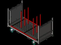 Stacking solution for glass and other sheet format staff