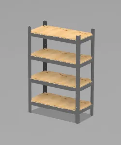 Storage rack out of sheet metal