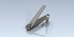 Studycadcam 3D CAD Exercise 1105/Nail Clipper/Corta Uñas/Autodesk Inventor Pro