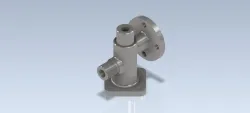 Studycadcam 3D CAD Exercise 282/ valve connector /  Autodesk Inventor Pro