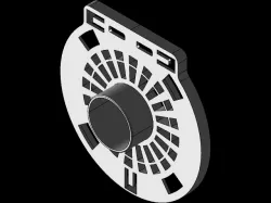 Table fan back enclosure