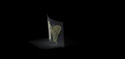 template laser cutting glass Butterfly