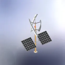 Vertical Turbine with Solar Panels
