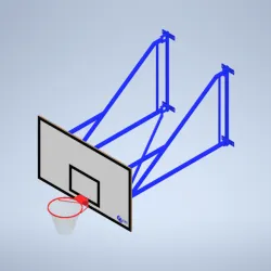Wall Mounted Hinged Matchplay Basketball Goals
