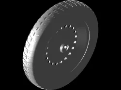 wheel with axle
