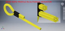 Wire Rope in Autodesk Inventor || Inventor Tutorial || Inventor Drawing Practice tutorials || 3D Mod