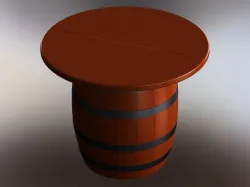 Wooden Barrel Table