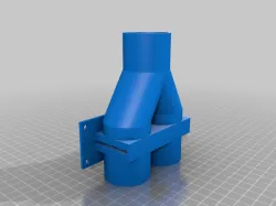 Workbench dust extraction Y-pipe 35mm PVC Pipes
