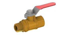 1/4" Female-Male ball valve
