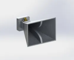 2 to 8 GHz (S-band thru C-band) Dual Ridged Horn 3D-Printed Broadband Antenna