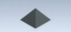 3D CAD Basic exercise/ Triangular Pyramid/Pirámide Triangular/Autodesk Inventor Pro