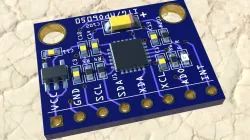 3d-Model (High Detailed) GY-521 MPU-6050 Module Three axel accelerometer sensormodule