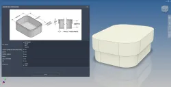 3D Printable Box Template for Autodesk Inventor.