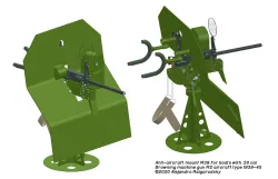 50 cal Browning machine guns - Ch 2 Single naval mounts