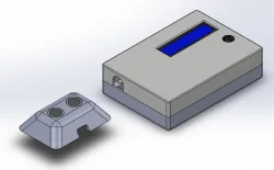 box to arduino, lcd, buzzer, and protoboard