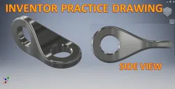 Complex Modelling in Inventor || Inventor Practice Drawing Tutorial || Inventor Tutorial || 3D Model