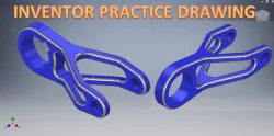 Complex Part Modeling in Inventor || Inventor Practice Drawing Tutorial for Beginners || Inventor 3D